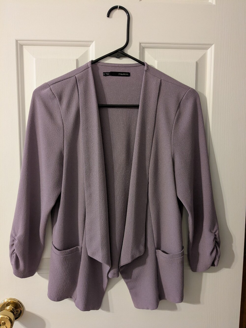 Maurices Purple Open Blazer